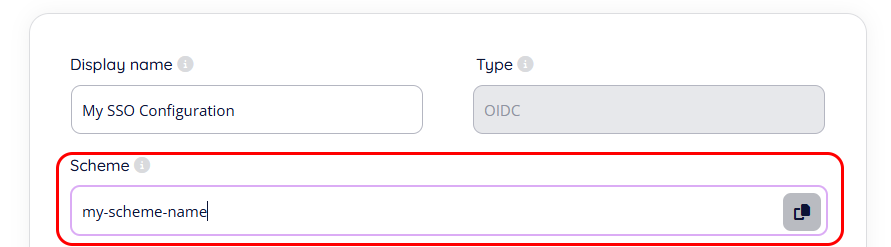 SSO scheme example