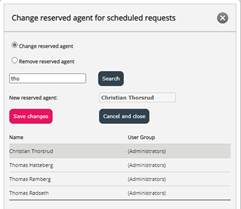 Change reserved agent for a Scheduled task