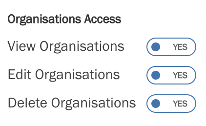 Organisations Access