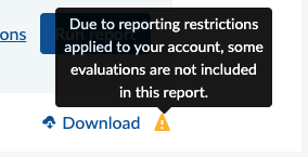 Reporting restrictions