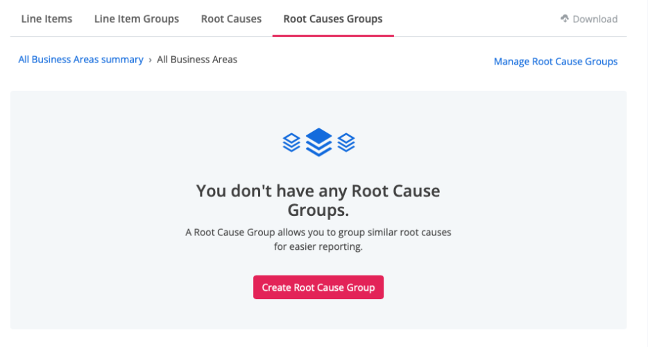 Puzzel QA, Root cause groups 2