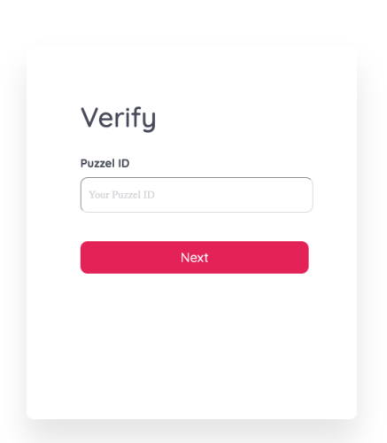 PID Forgotten password insert Puzzel ID